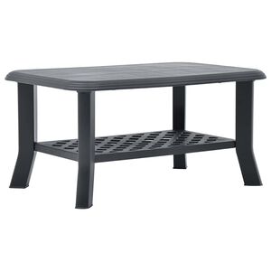 vidaXL sofabord 90x60x46 cm plastik antracitgr&aring;