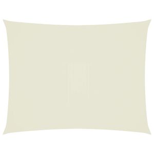 vidaXL solsejl 4x5 m rektangul&aelig;r oxfordstof cremefarvet