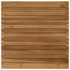 vidaXL Bordplade 60 x 60 x 3,5 cm Firkantet Massiv Teaktr&aelig; Naturfarvet