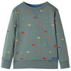 Sweatshirt til b&oslash;rn str. 128 kakifarvet