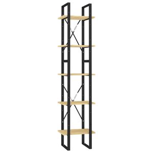 vidaXL bogreol 40x30x175 cm 5 hylder massivt fyrretr&aelig;