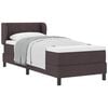 vidaXL Box spring seng med hovedg&aelig;rde M&oslash;rk Brun 80 x 200 cm Stof
