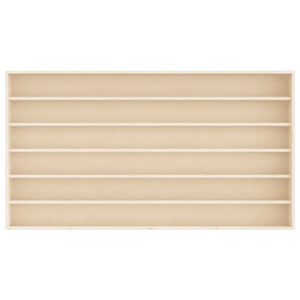 vidaXL Samlermontre i tr&aelig; med 6 hylder 100x8,5x55 cm