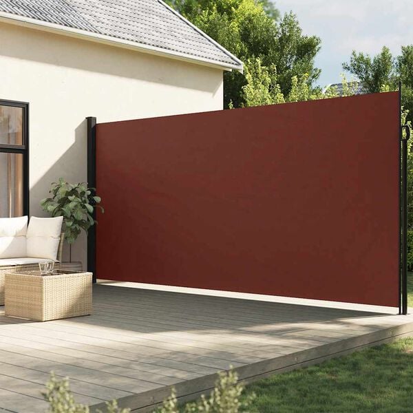 vidaXL sidemarkise 200x300 cm sammenrullelig brun