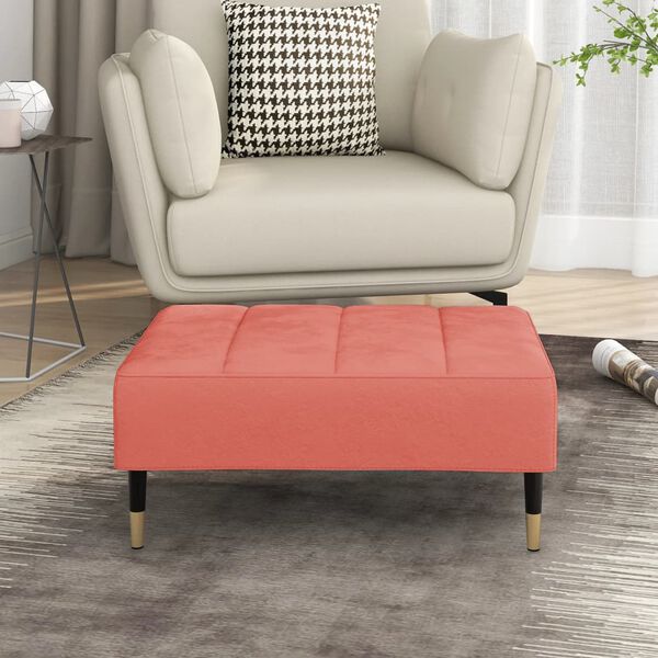 vidaXL fodskammel 78x56x32 cm fl&oslash;jl pink