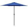 vidaXL haveparasol med aluminiumstang 270x246 cm azurbl&aring;