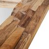 vidaXL dekorativt spejl i teak 120 x 60 cm rektangulært