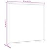 vidaXL magnetisk whiteboardtavle med ramme i massivt fyrretr&aelig; 60x55 cm
