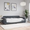 vidaXL daybed 90x190 cm velour m&oslash;rkegr&aring;