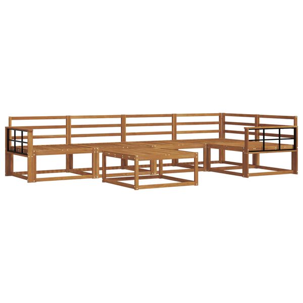 vidaXL Udend&oslash;rs sofagruppe 6 pcs Naturfarvet Massivt Akacietr&aelig;