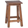 vidaXL Taburet Naturfarvet 30 x 30 x 47 cm Mahogni Tr&aelig;