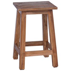 vidaXL Taburet Naturfarvet 30 x 30 x 47 cm Mahogni Tr&aelig;