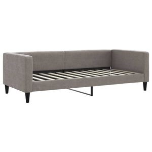 vidaXL daybed 90x200 cm stof gr&aring;brun