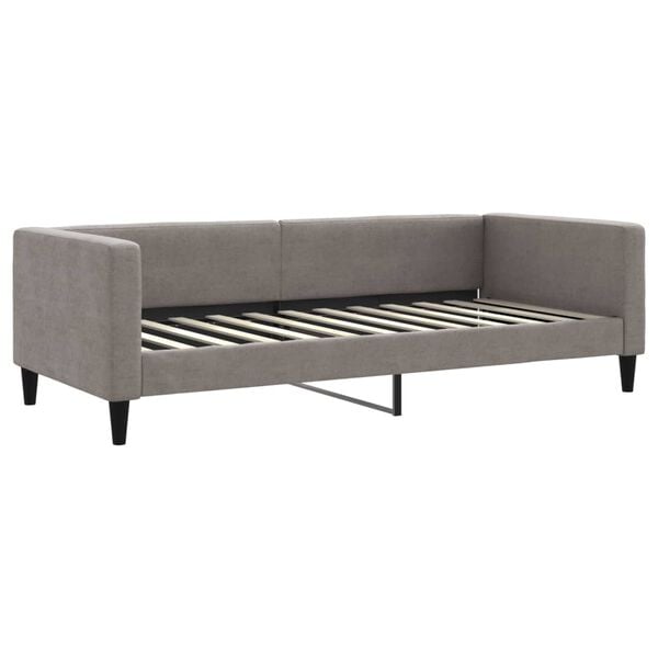 vidaXL daybed 90x200 cm stof gråbrun