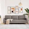 vidaXL 3-personers sofa 210 cm stof gr&aring;brun
