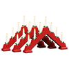 vidaXL Julelys bro 3 stk. 7 LED'er Varm hvid 39.5 x 5 x 29 cm