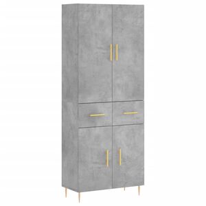 vidaXL h&oslash;jskab 69,5x34x180 cm konstrueret tr&aelig; betongr&aring;