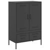 vidaXL skab 68x39x101,5 cm st&aring;l sort
