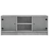 vidaXL skab med glaslåger 102x37x42 cm betongrå