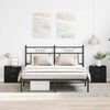 vidaXL sengeborde 2 stk. 40x30x40 cm konstrueret tr&aelig; sort egetr&aelig;sfarve