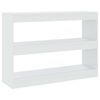 vidaXL bogreol/rumdeler 100x30x72 cm hvid