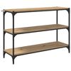 vidaXL Bogskab 3 niveauer 100 x 33 x 70,5 cm Ingeni&oslash;rt tr&aelig; og jern