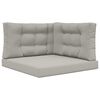 vidaXL Udend&oslash;rs Sofa Pude 3 pcs Gr&aring; Polyester