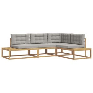 vidaXL Udend&oslash;rs sofagruppe Hvid 277,5 x 198,5 x 73 cm Polyester
