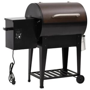 vidaXL pillegrill med bundhylde 94 cm jern sort