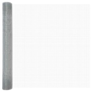 vidaXL Doppelstabmattenzaun 5000 x 100 cm S&oslash;lv