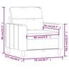 vidaXL l&aelig;nestol 60 cm stof gr&aring;brun
