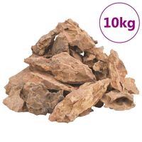 vidaXL dragesten 10 kg 1-10 cm brun
