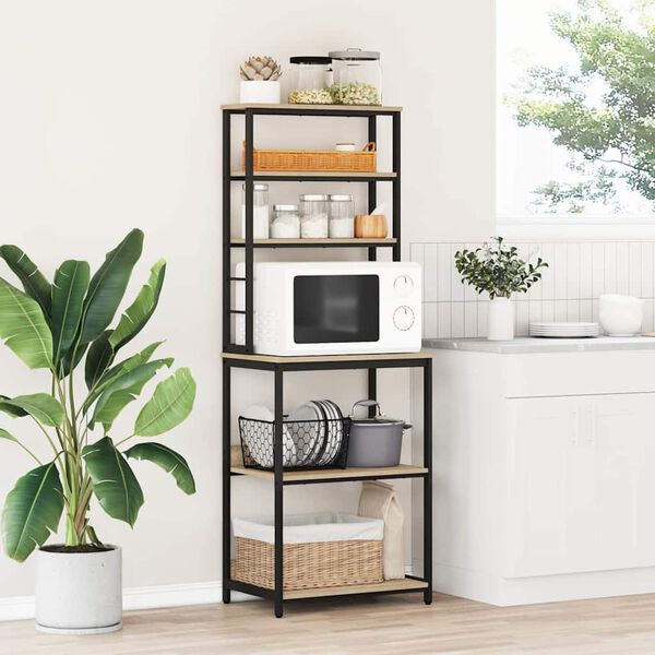 vidaXL K&oslash;kkenhylde Sonoma eg 60 x 40 x 168 cm Konstrueret tr&aelig;