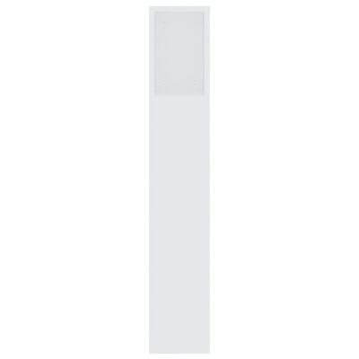 vidaXL sengegavl med opbevaring 200x18,5x104,5 cm hvid