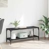 vidaXL TV-skab Sort eg 100x33x41cm Ingeni&oslash;rt tr&aelig; og jern