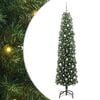 vidaXL Kunstigt juletr&aelig; med stativ Gr&oslash;n 240 cm PVC og St&aring;l og Plastik