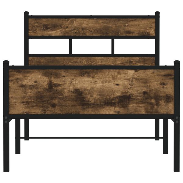 vidaXL sengeramme 100x200 cm uden madras konstrueret tr&aelig; r&oslash;get eg