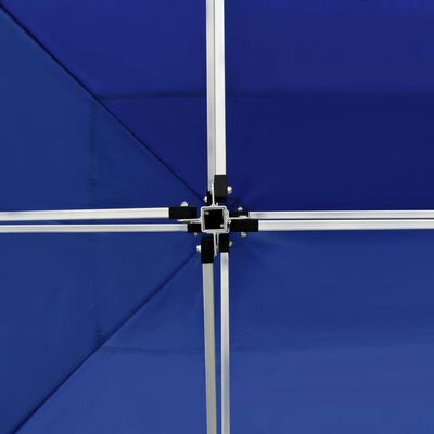 vidaXL foldbart festtelt med vægge aluminium 4,5 x 3 m blå