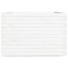 vidaXL plantekasse 70x70x49,5 cm massivt fyrretræ hvid