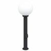 vidaXL pullertlampe med stikkontakt 80 cm sort IP44