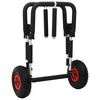 vidaXL SUP Trolley til 2 surfbr&aelig;tter 90 kg foldbar aluminium