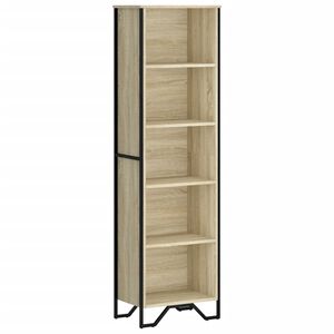 vidaXL bogreol 50x31x169 cm konstrueret tr&aelig; sonoma-eg