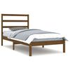 vidaXL sengeramme 100x200 cm massivt fyrretr&aelig; gyldenbrun