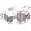 vidaXL Havesofa S&aelig;t med opbevaring 8 pcs Beige Poly rattan