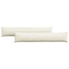 vidaXL Sofapuder 2 pcs Creme 200 x 40 cm Velourstof