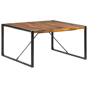 vidaXL spisebord 140x140x75 cm massivt tr&aelig;