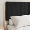 vidaXL Sengestel med Polstret Hovedgavl Sort 120 x 190 cm