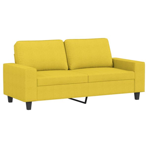 vidaXL 2-personers sofa 140 cm stof lysegul
