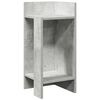 vidaXL sidebord med hylde betongr&aring; 25,5x27x60 cm