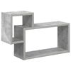 vidaXL V&aelig;ghylde V&aelig;gmonteret Betongr&aring; 55 x 15 x 35 cm Konstrueret tr&aelig;